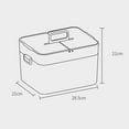 thumbnail image 3 of Empty Medicine Carrying Box Large Capacity Clear Window Box for First Aid Kit Emergency Cosmetics, 3 of 3