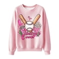thumbnail image 5 of VKOYWKM Pink Breast Cancer Awareness Shirt Women Oversized Long Sleeve Drop Shoulder Textured Pullover Tops Crew Neck Sweatshirt Funny Graphic Tee Pink Ribbon In October Shirt, 5 of 6
