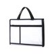 thumbnail image 2 of Organizador de carpeta de malla con asa y bolsa de documentos con cremallera de múltiples bolsillos para colegio y oficina, 2 of 8