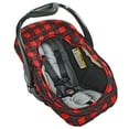 thumbnail image 4 of JJ Cole Baby Car Seat Cover, Baby Carrier Cover, Machine Washable, Buffalo Check Pattern, 4 of 10