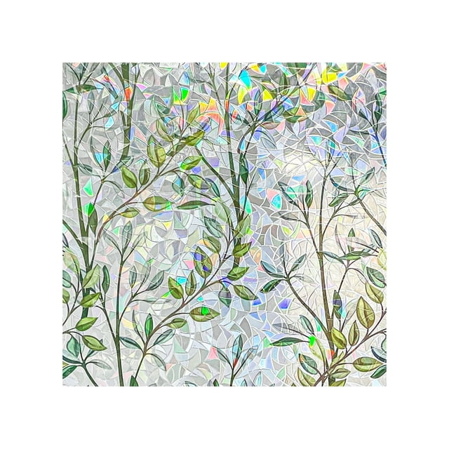 zhangmingg 2026 Floral Pattern Static Cling Window Film Decorative Privacy Sticker for Home Glass