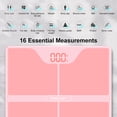 thumbnail image 3 of INSMART Bluetooth Body Fat Scale with App, Scale with BMI, Body Fat, Muscle Mass, 16 Body Composition Analyzer, 400lb, Gold Powder, 3 of 8