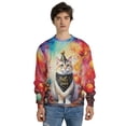 thumbnail image 4 of Hello 2025 Manx Celebrates Happy New Year Firework Balloon All Over Print 3D Sweatshirt Unisex Merch Cat Lover Kitten Owner Gifts - 02024, 4 of 6