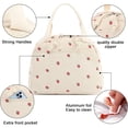 thumbnail image 3 of SQDWYGG Lunch Bag Cute Corduroy Lunch Handbag Reusable Insulated Lunch Box Large Capacity Insulated Refrigerated Box,Colorful flowers, 3 of 6