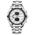 thumbnail image 3 of Reloj suizo para hombre, correa de acero inoxidable, reloj de cuarzo de alta calidad a la moda, 3 of 5