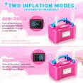 thumbnail image 5 of Electric Balloon Pump, Dual Nozzle Balloon Inflator Pump, 600W 110V Portable Air Balloon Pump for All Balloons Arch Party Birthday Decoration, Rose Red, 5 of 8
