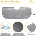 thumbnail image 3 of For Rivian R1T 2022 2023 Front Windshield Sun Shade, 3 of 4