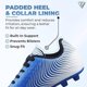 thumbnail image 3 of Vizari Botas de Fútbol USA Stealth para Terreno Firme para Niños: Calzado Deportivo Duradero y Ligero para Niños y Niñas, Azul/blanco, Talla 4.5., 3 of 6