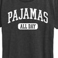 thumbnail image 3 of Instant Message - Pajamas All Day Collegiate - Women's Short Sleeve Graphic T-Shirt, 3 of 6