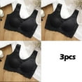 thumbnail image 2 of FNNMNNR 3PCS/lot Bra for Women  Thai Import Latex Bra Plus size Latex Bra Seamless Bras For Women Underwear BH Push Up Bralette With Pad Vest Top Bra M to 4XL, 2 of 7