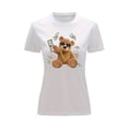 thumbnail image 1 of Playera Blusa de Oso Millonario con Dólares Dinero Ropa De Mujer Color Blanco Talla Grande Marca Emil SaEs, 1 of 4