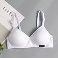 thumbnail image 1 of VISgogo Sujetador sin aros para mujer, correa ajustable para el hombro Push Up Cobertura completa Comfort Bralette VISgogo  moda, 1 of 3