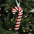 thumbnail image 3 of Adornos navideños Bastones de terciopelo Caramelos Adornos para árboles de Navidad Adornos colgantes Celebridades de Internet Accesorios para fotografía, 3 of 5