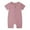 Purple, variant on WERYOUNG Girls Boys Bodysuits Summer Solid Color Zipper Short Sleeve Rompers Girls Versatile Onesie，Beige，6-12 Months