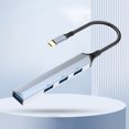 thumbnail image 1 of 4 en 1/5 en 1 Tipo C Hub 5Gbps/480Mbps Adaptador multidivisor Accesorios para portátiles, 1 of 7