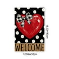 thumbnail image 6 of Valentine's Day Garden Flag 12.59x18.50 Inch Red Heart Hanging Yard Sign Double Sided Holiday Welcome Decor for Anniversary Wedding Valentines House Outdoor Decor(C), 6 of 6