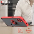 thumbnail image 2 of For Samsung Galaxy XCover 6 Pro Impact Metal Ring Holder Stand Magnetic Car Mount Protective Hybrid Case Cover Red, 2 of 2