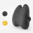 thumbnail image 4 of Almohada de soporte lumbar Transpirable Mejorar la Coxis Alivio del dolor Cojín de cintura multi suave Cojín trasero para coche Avión Hogar Baoblaze Cojín trasero, 4 of 7