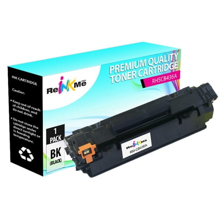 ReInkMe Compatible CB436A Toner Cartridge for HP LaserJet M1522n M1522nf P1505 This is a Compatible CB436A /36A Toner Cartridge for HP LaserJet M1522n M1522nf P1505 P1505n printers. Page Yield: 2 000 pages at 5% coverage. This is a non-OEM replacement toner cartridge. ReInkMe s CB436A compatible laser toner cartridge comes with 1 year warranty and guarantee to meet the performance standard expected from OEM original cartridges. Our compatible CB436A toner cartridge is manufactured by ISO9001 / ISO14001 certified factories using highest quality of new and recycled parts. Cartridges are also filled with same toner capacity (or gram weight) as in OEM cartridges to give full page yield as advertised.