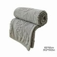 thumbnail image 6 of AuroraX Gray Solid Butterfly Floral Coral Fleece Quilted Throw Blanket Soft Lightweight Small Blanket for Nap, Travel, or Sofa Shawl Decorative 39"x59" Throw for All Seasons, 6 of 6
