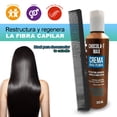 thumbnail image 5 of Crema para Peinar Chocola-T Max Nefertiti 300ml + Peine Graduado Alfamar | Nutre, repara y controla el frizz | Cabello suave, brillante y fácil de peinar sin enjuague, 5 of 5