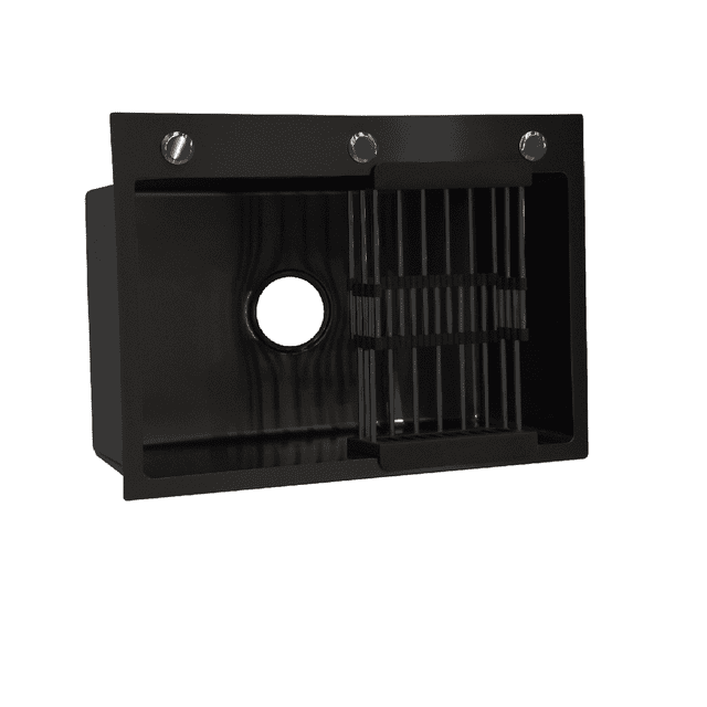 Fregadero Tarja Cocina Cubeta Negro Chico 60x45x22 VBG vbg-fregcocinanegroch