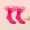 Hot Pink, variant on RTKFRFLM Girls Lace Socks Ruffle Trim Cotton Princess Dress Socks Beige Over 10 years old