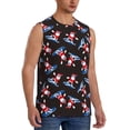 thumbnail image 2 of Balery Surfing Santa Camisetas sin mangas para hombre, absorbe la humedad y protege contra el mal olor.-Large, 2 of 7
