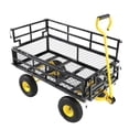thumbnail image 2 of LiviNest Heavy Duty Garden Cart: 600lbs Capacity Utility Wagon - Haul Firewood & Yard Debris in One Trip - All-Terrain Tires for Grass & Uneven Ground - Homeowners & Gardeners, 2 of 6