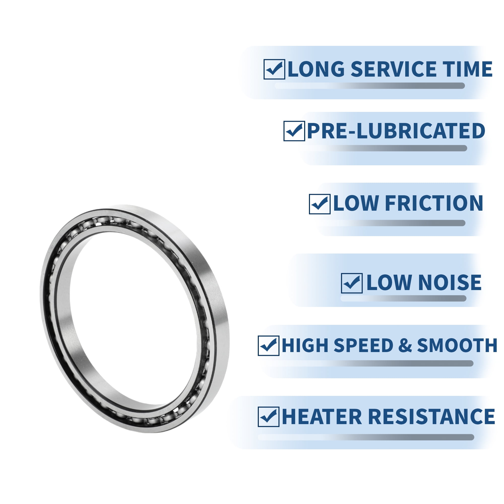 Unique Bargains 6815 Deep Groove Ball Bearings 75x95x10mm 1 Pc Lubricated Bearings Scooter Skateboard Wheel
