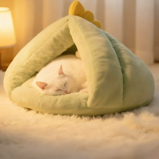 Decoración para el hogar, decoración de habitaciones, decoración de paredes. Casita para perros cálida en invierno, semicerrada y segura para todas las estaciones. Casita para gatos, tapete para dormi
