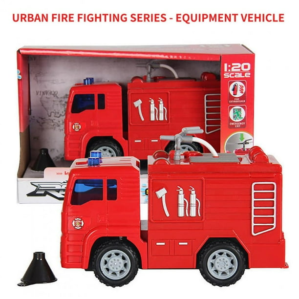 jovati Spray Water Truck Toy Fireman Fire Truck Car Educational