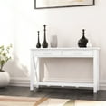 thumbnail image 2 of Simpli Home Kitchener SOLID WOOD 47 inch Wide Contemporary Console Sofa Table in White, 2 of 8