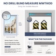 thumbnail image 2 of ZimJAHO No Drill No Tools Cellular Shades Cordless Top Down Bottom Up Honeycomb Blinds Blackout Window Blinds Easy to Install, Blackout-Light Gray, 31"W x 64"H, 2 of 10
