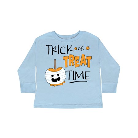 

Inktastic Halloween Trick or Treat Time Mummy Candy Apple Gift Toddler Boy or Toddler Girl Long Sleeve T-Shirt