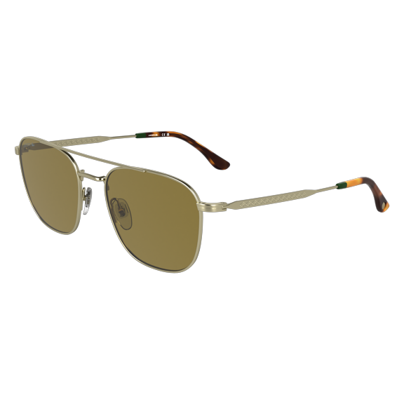 Lacoste L269S 710 55mm Aviator Sunglasses Unisex Gold