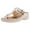 Pink, variant on XIAQUJ Pinch Toe Sandal Women's Summer New Round Head Hollow Metal Buckle Slope and Outer Plaid Herringbone Slipper Sandals for Women 2024 Pink 9