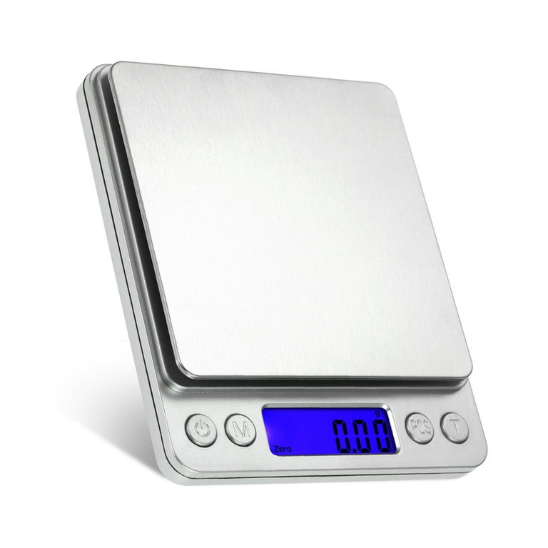 5000.01g Accurate Kitchen Scale High- Jewelry Scale Food Scale Electric Kitchen  Scale with Two Trays Kitchen Baking Scale Pocket Scale 