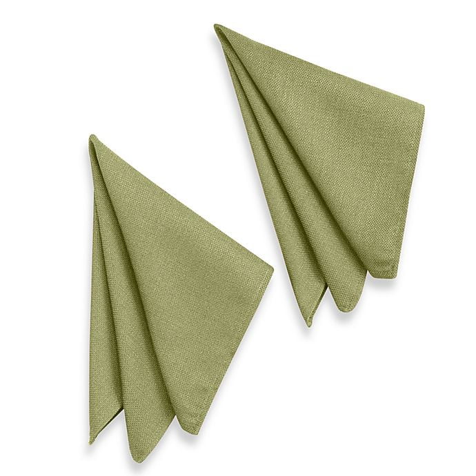 Basketweave Napkins in Sage (Set of 2)