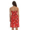 thumbnail image 3 of Riviera Sun Women's Strapless Tube Short Summer Dress - Casual and Comfortable Beach Dresses (Coral - Floral 2, 2X), 3 of 4