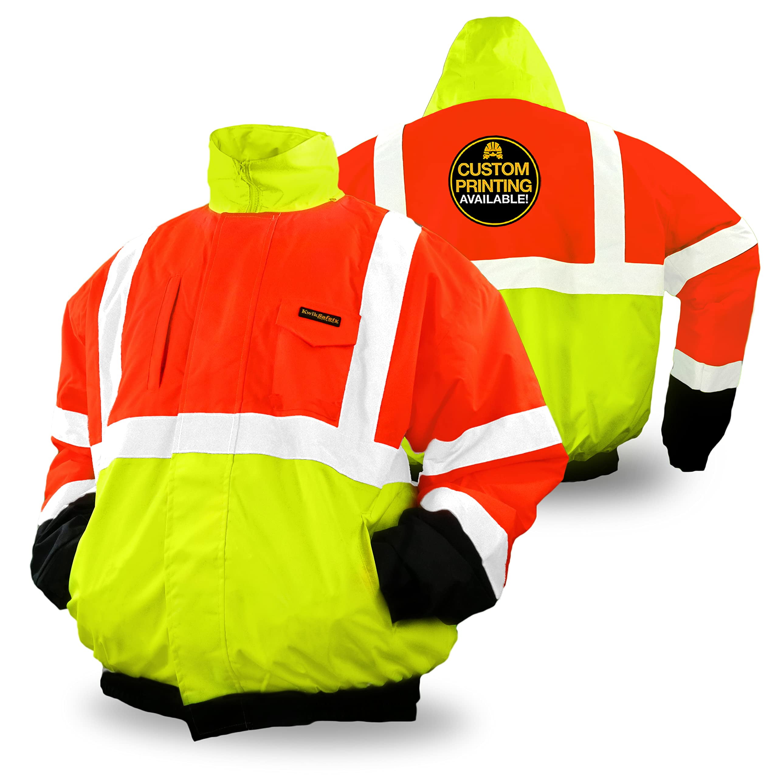 KwikSafety (Charlotte, NC) DISPATCHER Bomber Safety Jacket (FOLDABLE