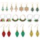 thumbnail image 1 of Pendientes de Navidad para mujer Pendientes de vacaciones para niñas Pendientes de copo de nieve de árbol de lazo Ormromra ZJWJ874-3, 1 of 4