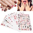 thumbnail image 2 of 12 Sheet Lips Lady Pattern Nail Art Stickers Self?Adhesive Nail Decals Decoration, 2 of 5