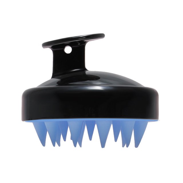 Cepillo de masaje para el cuero cabelludo negro y azul con cerdas de silicona suaves, cepillo para el cuero cabelludo para exfoliación del cuero cabelludo y estimula el crecimiento del cabello Rojo Verde