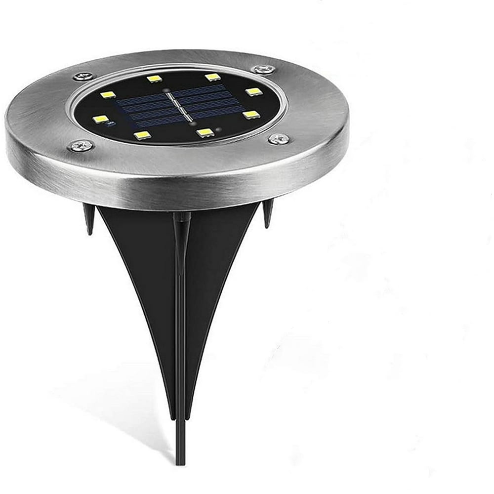 Solar Ground Lights, Outdoor Solar Disk Light, Waterproof InGround