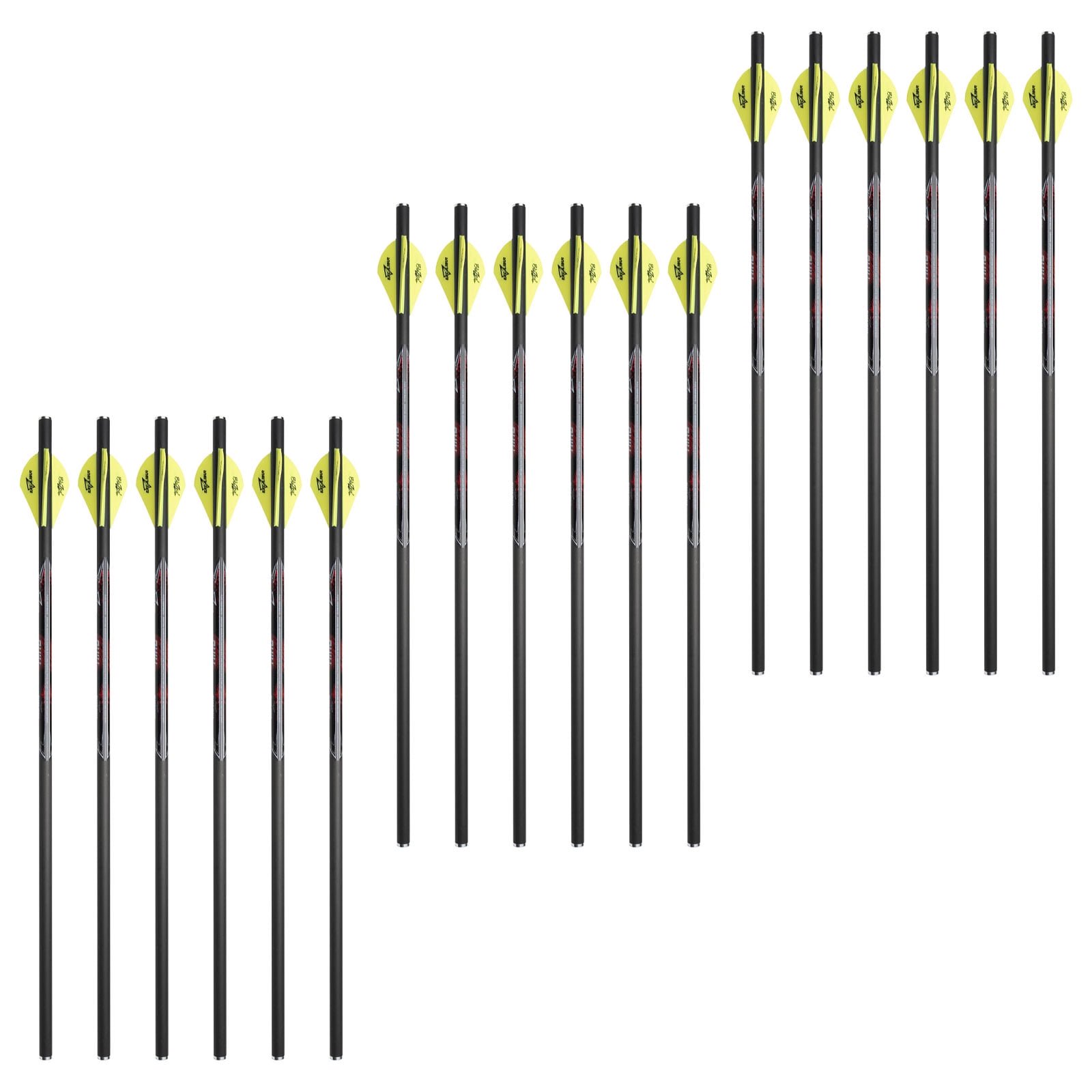 EXCALIBUR Quill 16.5in Carbon 3×6 Pack Crossbow Arrows (22QV16-6-x3-BUNDLE)
