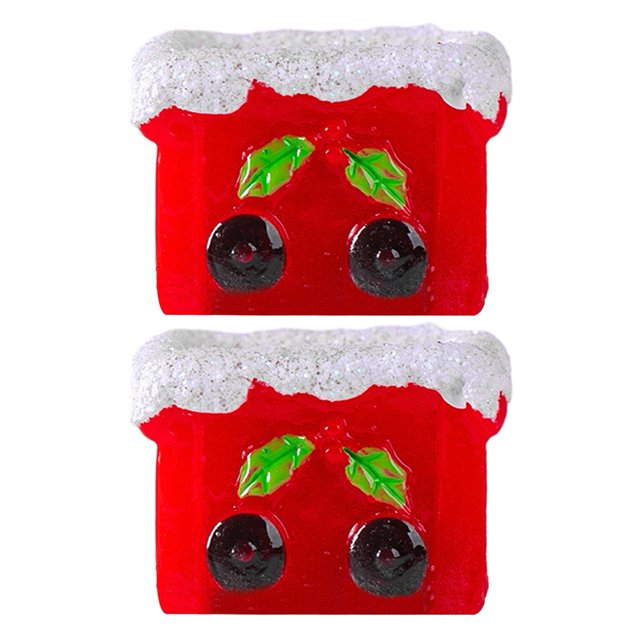 CSChome Christmas Bear Ornament Christmas Bear Ornament Set Mini Cartoon Holiday Desktop Decoration