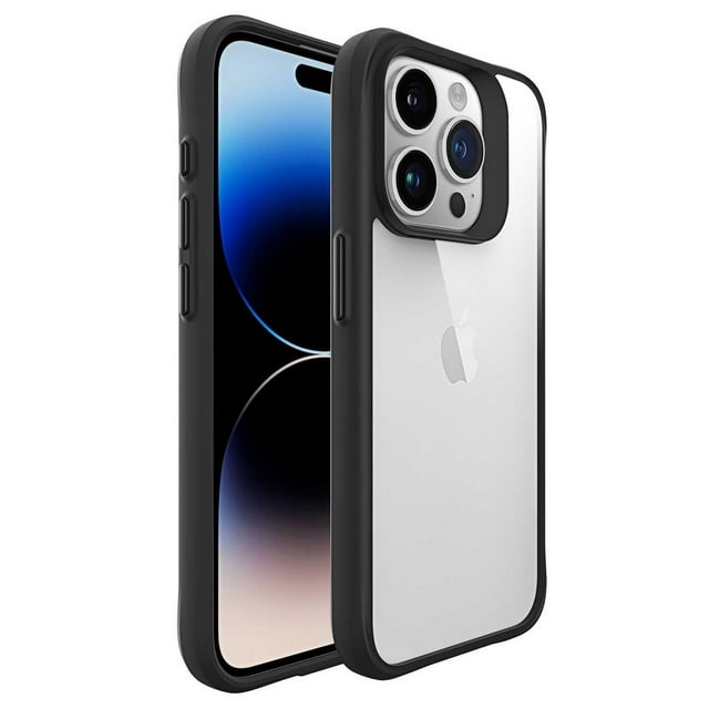 Funda TEKKU Combat para iPhone 15 PRO MAX Negra Transparente