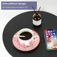 thumbnail image 5 of 15.7" D × 21.2" H Round Table Black Side Table Decorative Table for Small Spaces, Living Room, Bedroom, Balcony, White, 5 of 9