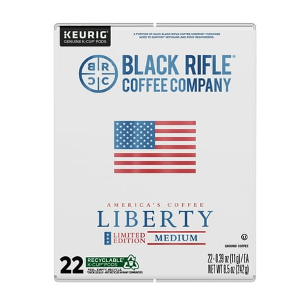 Black Rifle Coffee Company Liberty Roast K-Cup Pods, 22 Ct